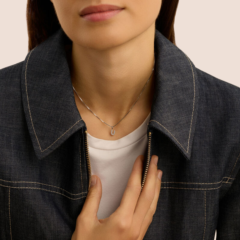 Pendente Love Beats Argento Rodiato Cubic Zirconia - Ciondoli Donna | Stroili