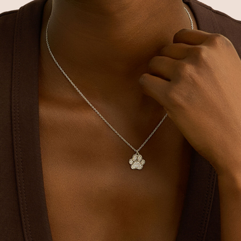 Collana Silver Moments Argento Rodiato Cubic Zirconia