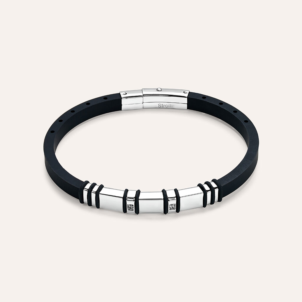 Bracciale Man Code Acciaio Cubic Zirconia