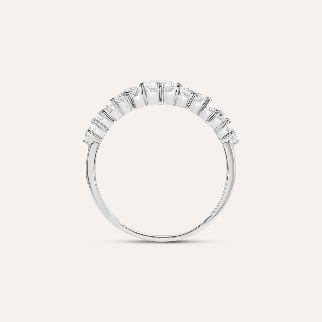 Anello Riviere Claire Oro Bianco Cubic Zirconia - Anelli Riviere Donna | Stroili