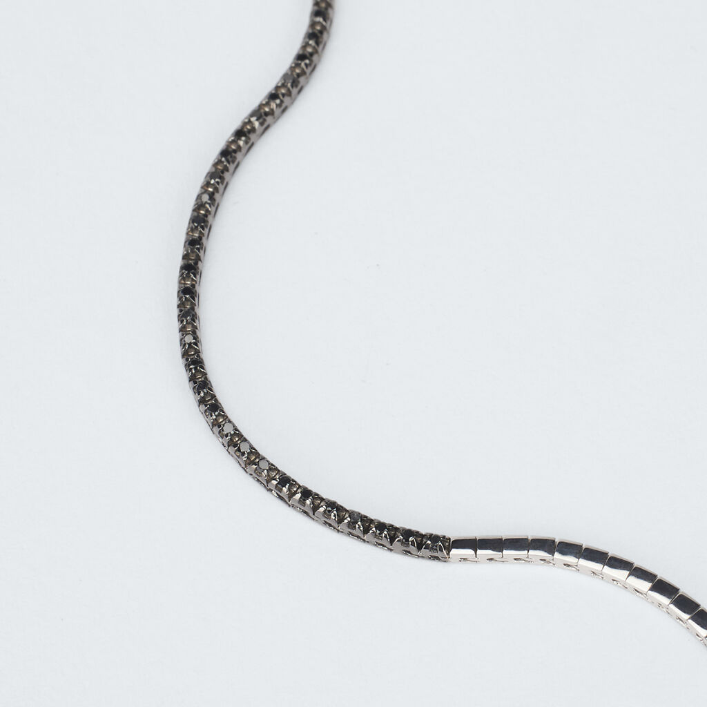 Bracciale Tennis L'homme Diamant Oro Bianco Diamante - Bracciali Tennis Uomo | Stroili