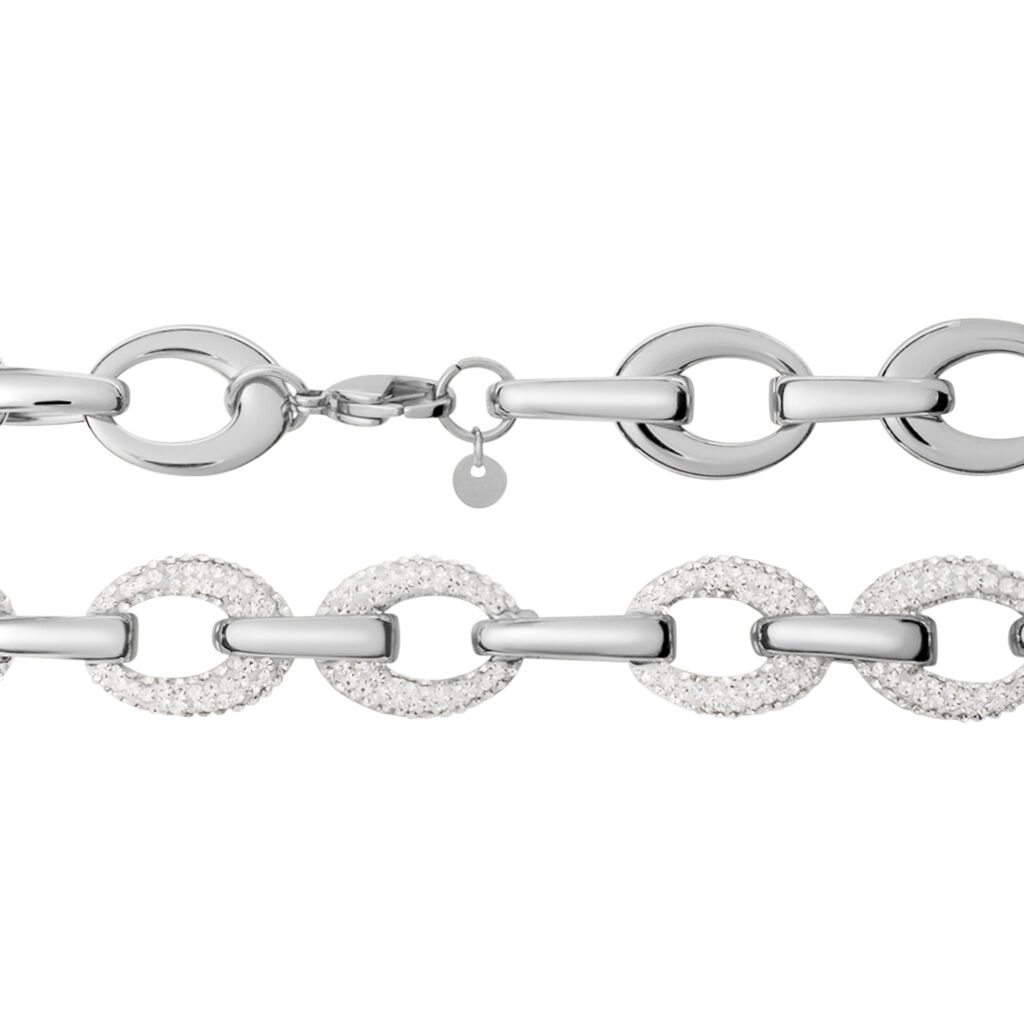 Catena Lady Phantasya Acciaio Cristallo - Collane Catena Donna | Stroili