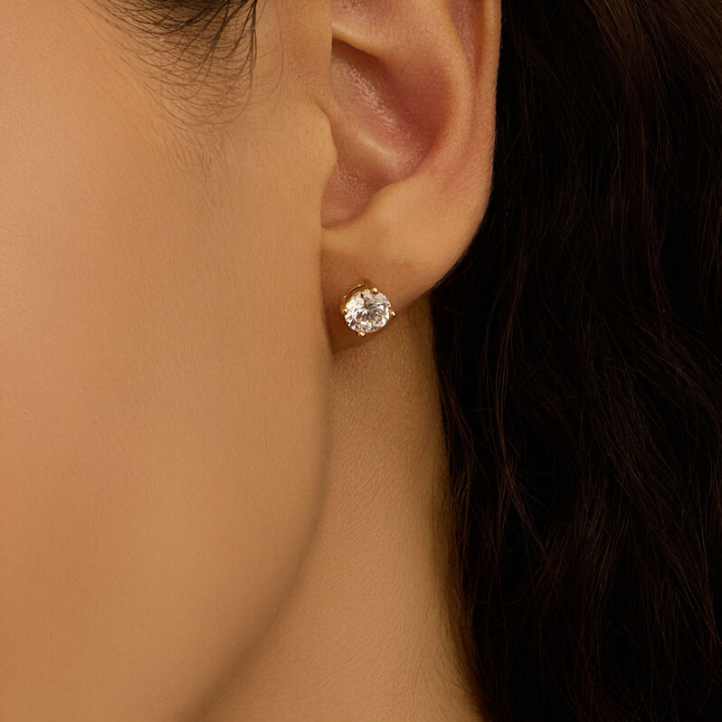 Orecchini Lobo Punto Luce Golden Dream Placcato Oro Giallo Cubic Zirconia - Orecchini a Lobo Donna | Stroili