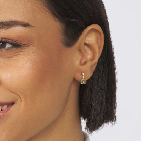 Orecchini Lobo Punto Luce Amélie Oro Giallo Ametista Cubic Zirconia - Orecchini a Lobo Donna | Stroili