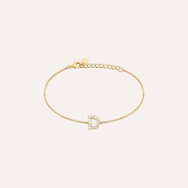 Bracciale Silver Glow Argento Dorato Cubic Zirconia