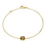Bracciale placcato oro con pietra color ambraGirocollo placcato oro con pietra rosso con zirconi