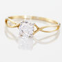 Anello Solitario Claire Oro Giallo Cubic Zirconia