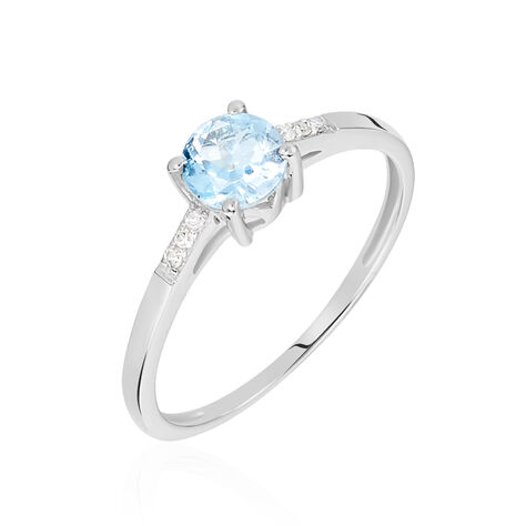 Anello Solitario Amélie Oro Bianco Topazio Cubic Zirconia - Anelli con Pietre Donna | Stroili