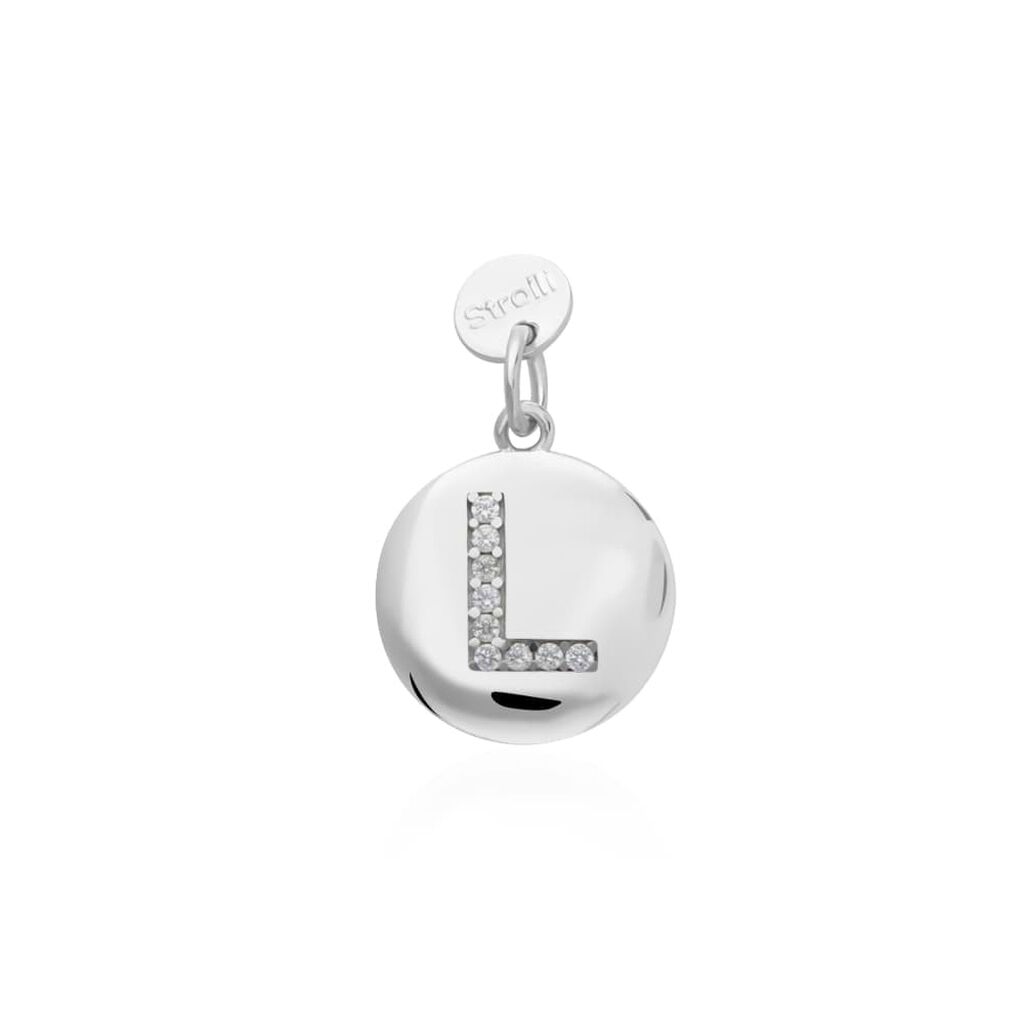 Pendente Love Beats Argento Rodiato Cubic Zirconia - Ciondoli con Incisione Donna | Stroili