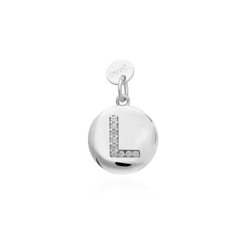 Pendente Love Beats Argento Rodiato Cubic Zirconia - Ciondoli con Incisione Donna | Stroili