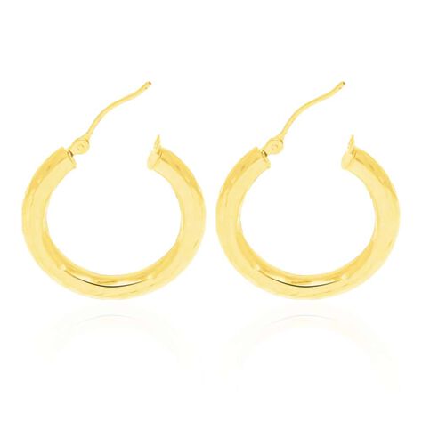 Orecchini a cerchio in oro giallo - Orecchini a Cerchio Donna | Stroili