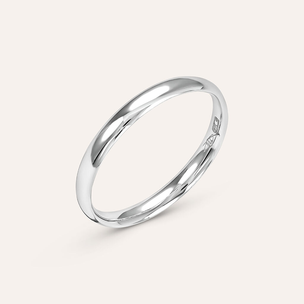 Fede Comoda Leggera 2.5 mm Oro Bianco