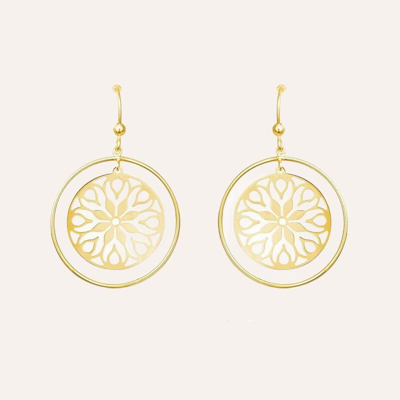 Orecchini pendenti e a monachella in oro giallo - Orecchini Pendenti Donna | Stroili