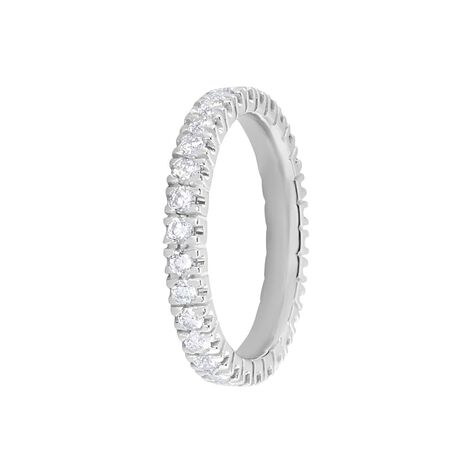 Anello eternity in oro bianco e diamanti 0.90 ct - Anelli 18 Carati Donna | Stroili