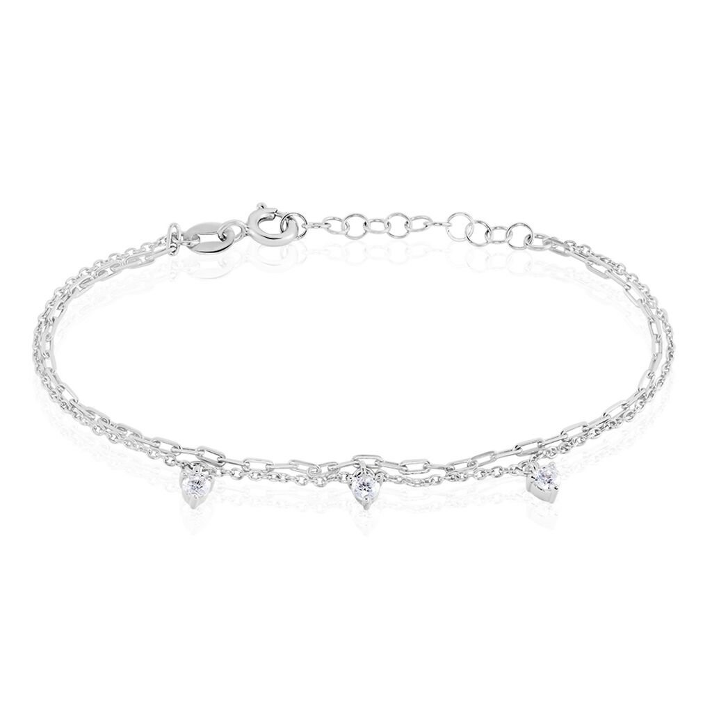 Bracciale Catena Silver Elegance Argento Rodiato Cubic Zirconia