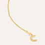 Mono Orecchino Pendente Saliscendi Beverly Oro Giallo Cubic Zirconia