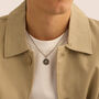 Collana Man Code Acciaio Cubic Zirconia