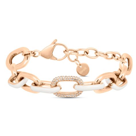 Bracciale Catena Lady Sweet Acciaio Rosa Cristallo - Bracciali Donna | Stroili