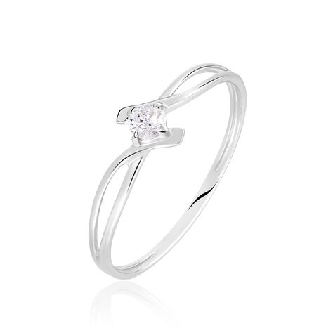 Anello Solitario Claire Oro Bianco Cubic Zirconia - Anelli con Pietre Donna | Stroili