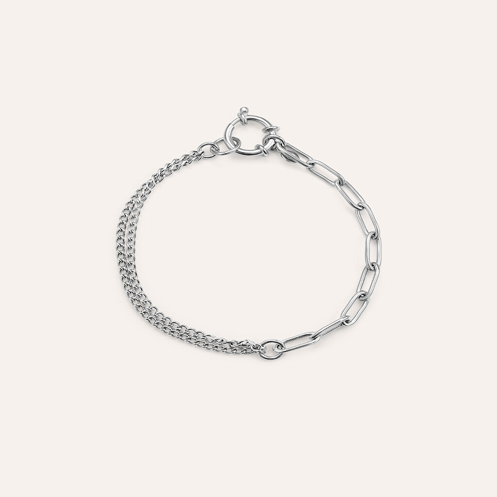Bracciale Catena Silver Collection Argento Rodiato