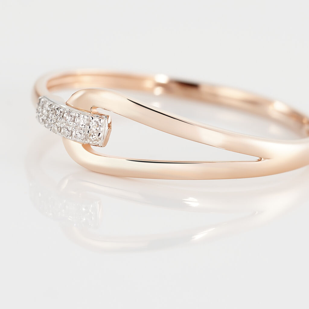 Anello Fantasia Sophia Oro Rosa Diamante