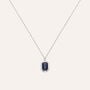 Collana Charlotte Oro Bianco Zaffiro Diamante