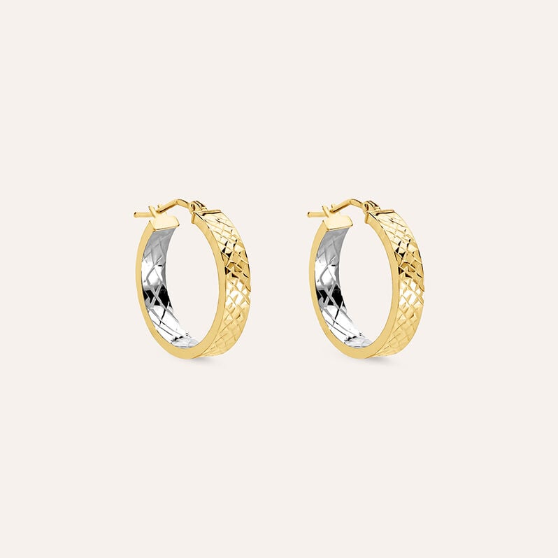Orecchini A Cerchio Toujours Oro Bicolore - Orecchini a Cerchio Donna | Stroili