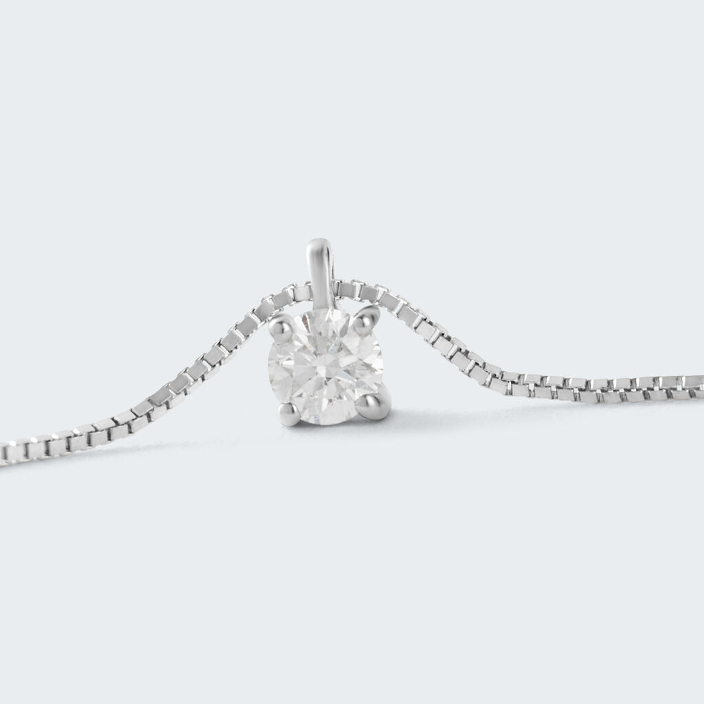 Collana Punto Luce Firmamenti Oro Bianco Diamante - Collane Punto Luce Donna | Stroili