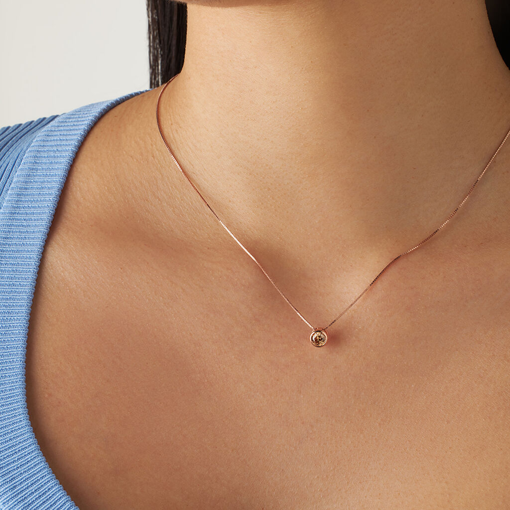 Collana Punto Luce Silver Rainbow Argento Rosa Cubic Zirconia - Collane Punto Luce Donna | Stroili