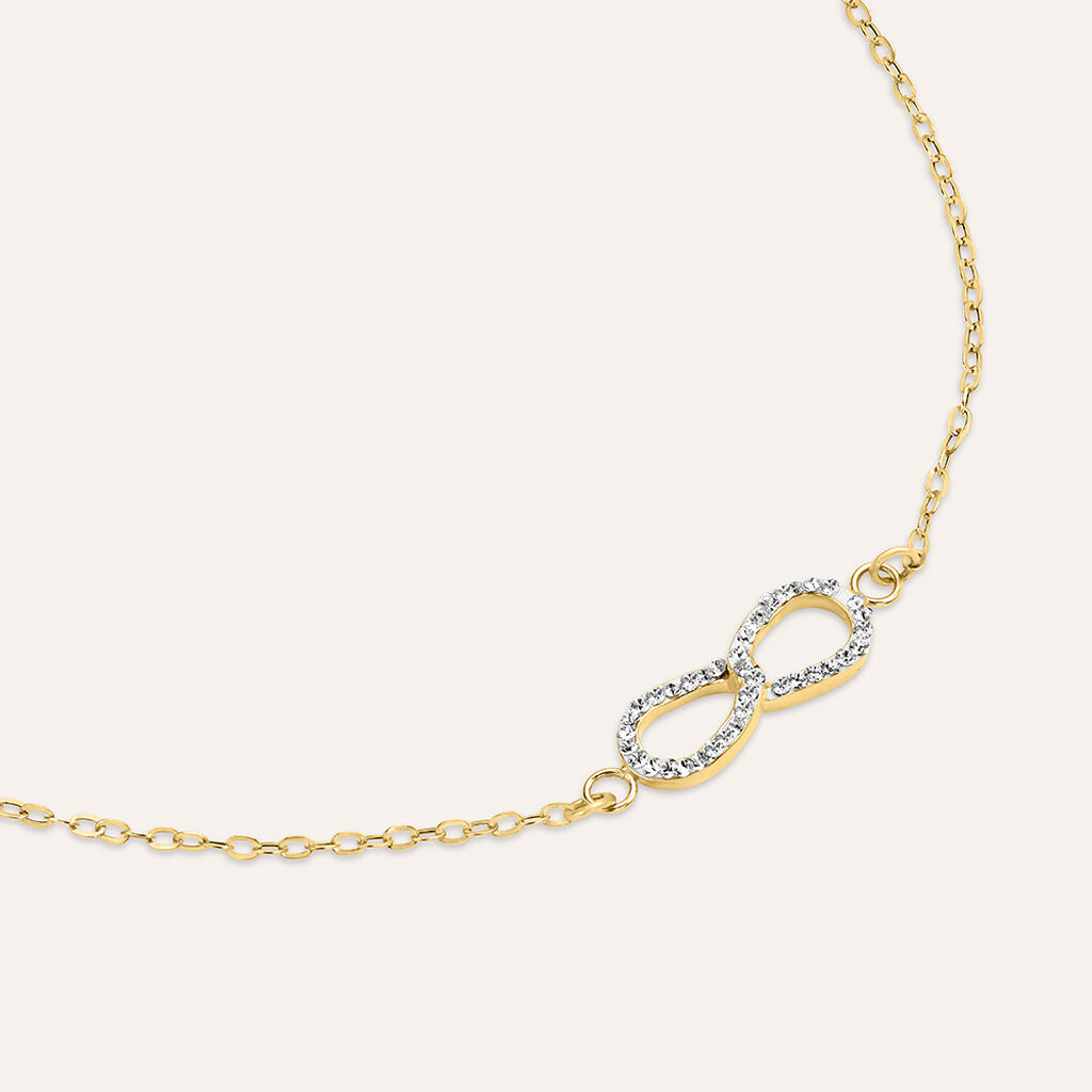 Bracciale Christelle Oro Giallo Cristallo - Bracciali Love Donna | Stroili