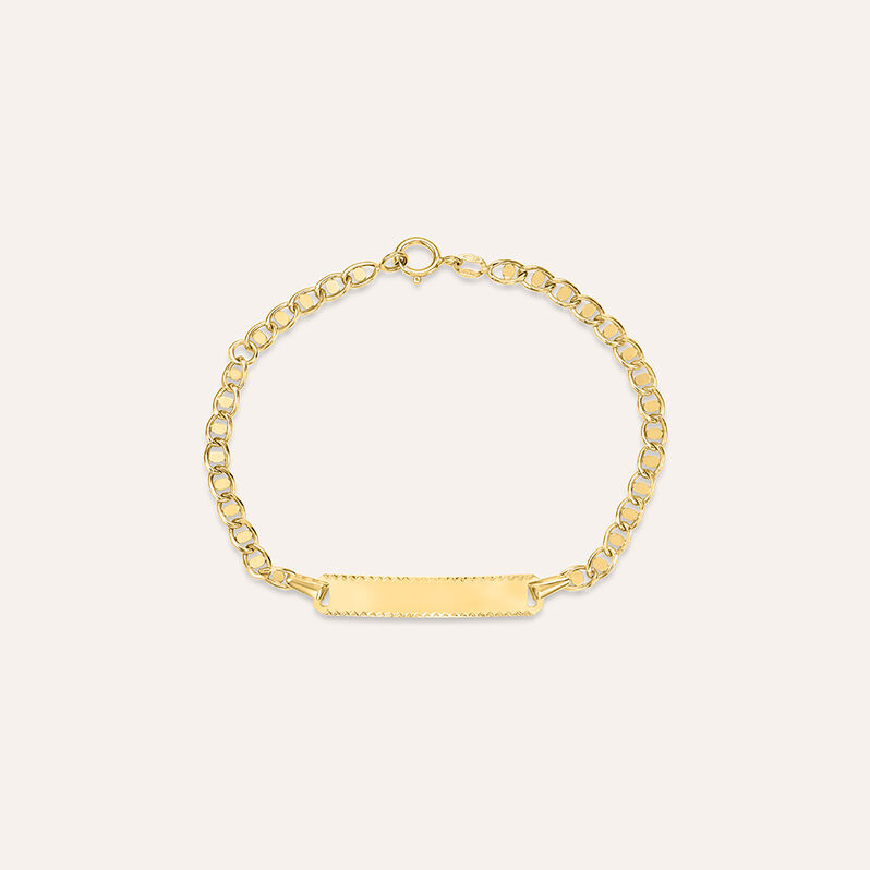 Bracciale Con Targhetta Holy Oro Giallo - Gioielli Bambino | Stroili