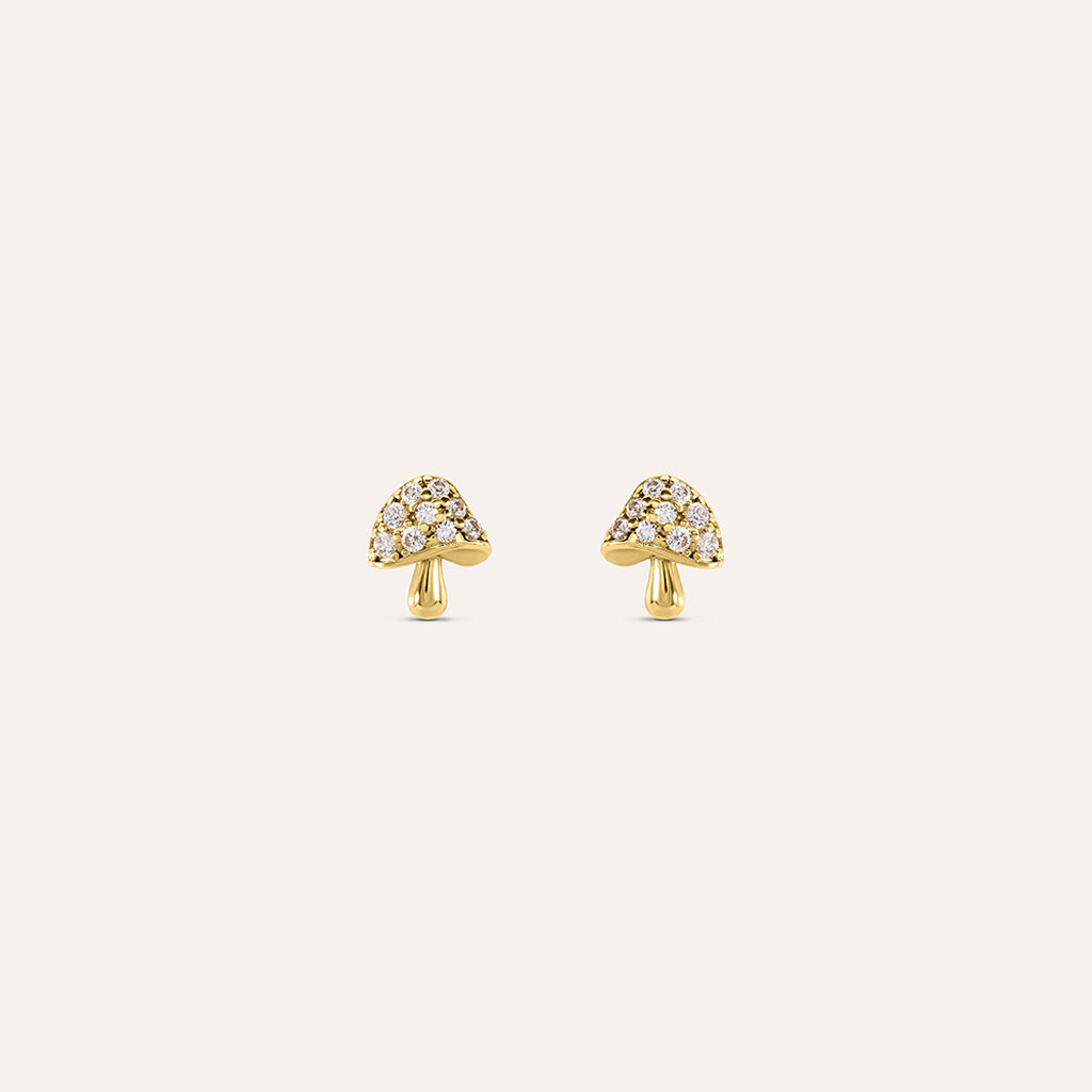 Orecchini Lobo Bon Ton Oro Giallo Cubic Zirconia - Orecchini a Lobo Donna | Stroili