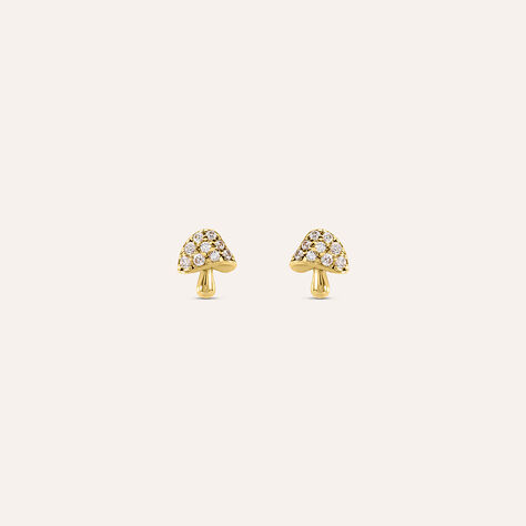 Orecchini Lobo Bon Ton Oro Giallo Cubic Zirconia - Orecchini a Lobo Donna | Stroili