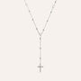 Collana Rosario Silver Collection Argento Rodiato Cubic Zirconia