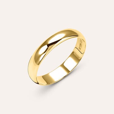 Fede Mantovana Leggera 4 mm Oro Giallo Fede Mantovana Leggera 4 mm Oro Giallo