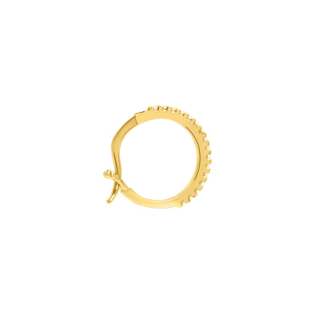 Mono Orecchino A Cerchio Claire Oro Giallo Cubic Zirconia - Mono Orecchino Donna | Stroili