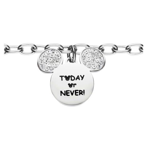 Bracciale Lady Message Acciaio Disney e Cristalli - Bracciali Donna | Stroili