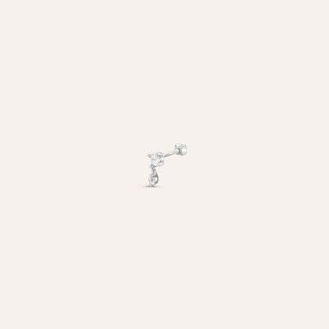 Piercing Orecchio Bon Ton Oro Bianco Cubic Zirconia - Piercing Orecchio Donna | Stroili