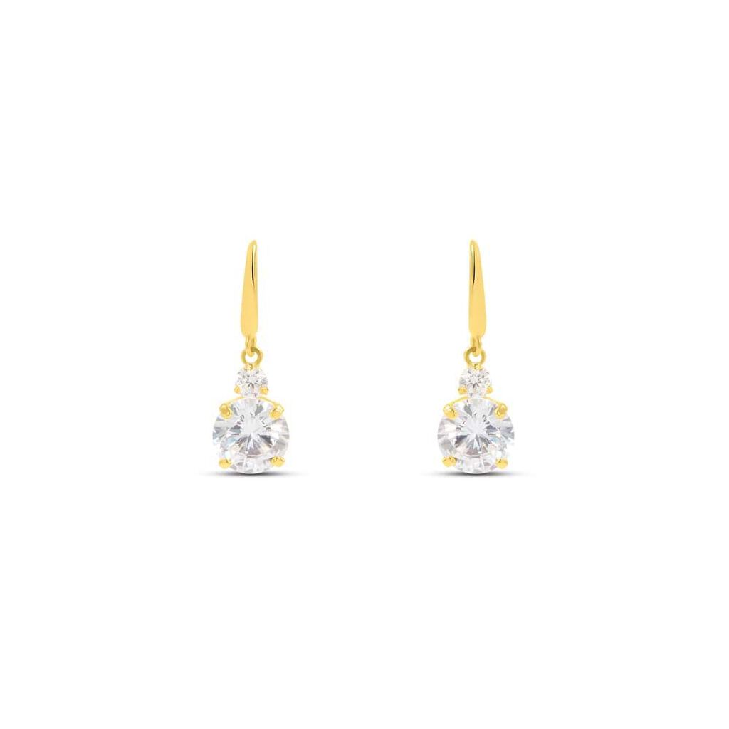 Orecchini Lobo Punto Luce Claire Oro Giallo Cubic Zirconia - Orecchini a Lobo Donna | Stroili