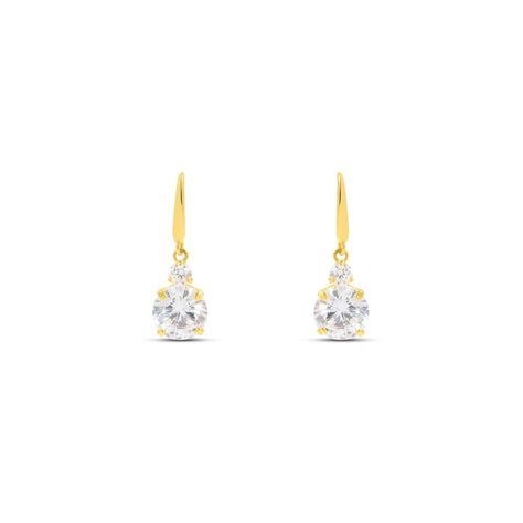 Orecchini Lobo Punto Luce Claire Oro Giallo Cubic Zirconia - Orecchini a Lobo Donna | Stroili