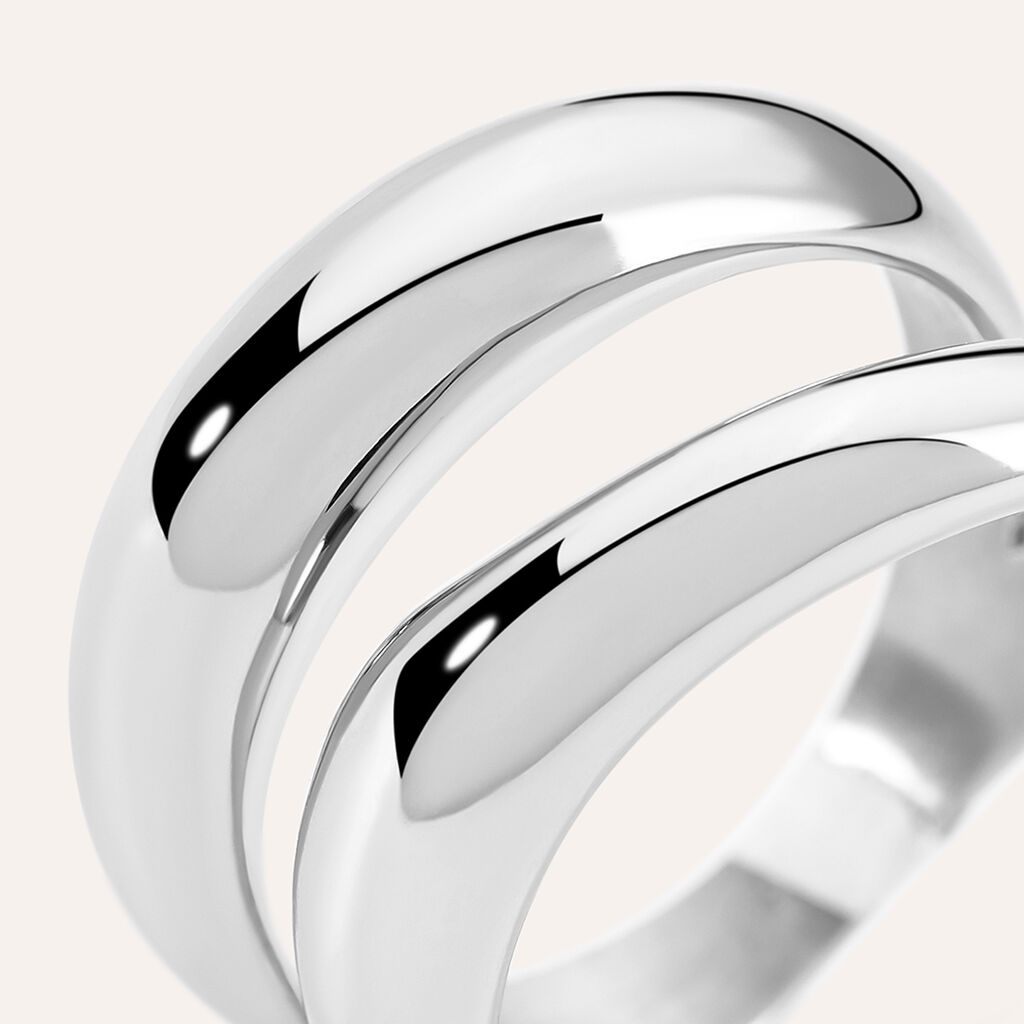 Anello Fascia Moonlight Acciaio