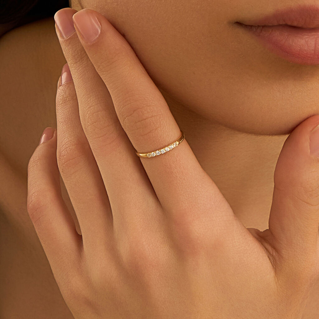 Anello Riviere Claire Oro Giallo Cubic Zirconia - Anelli Riviere Donna | Stroili