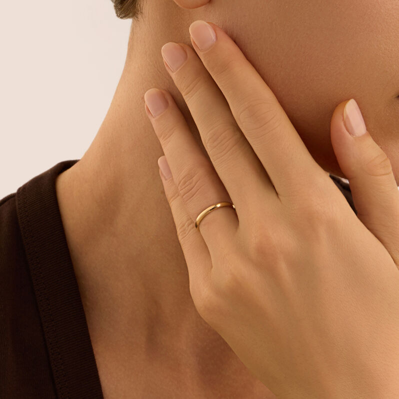 Fede Classica Leggera 2.5 mm Oro Giallo - Anelli con Incisione Unisex | Stroili