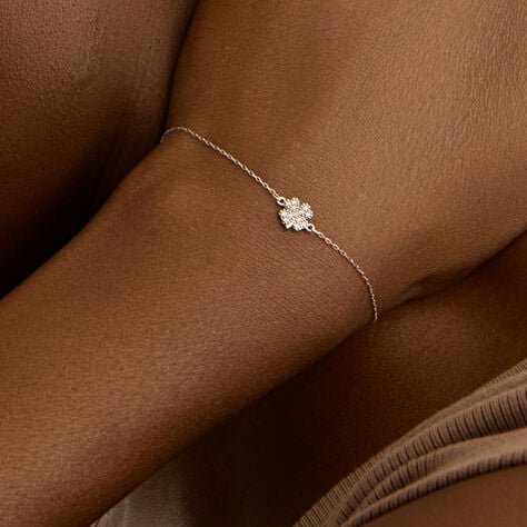 Bracciale Claire Oro Bianco Cubic Zirconia - Bracciali Amicizia Donna | Stroili