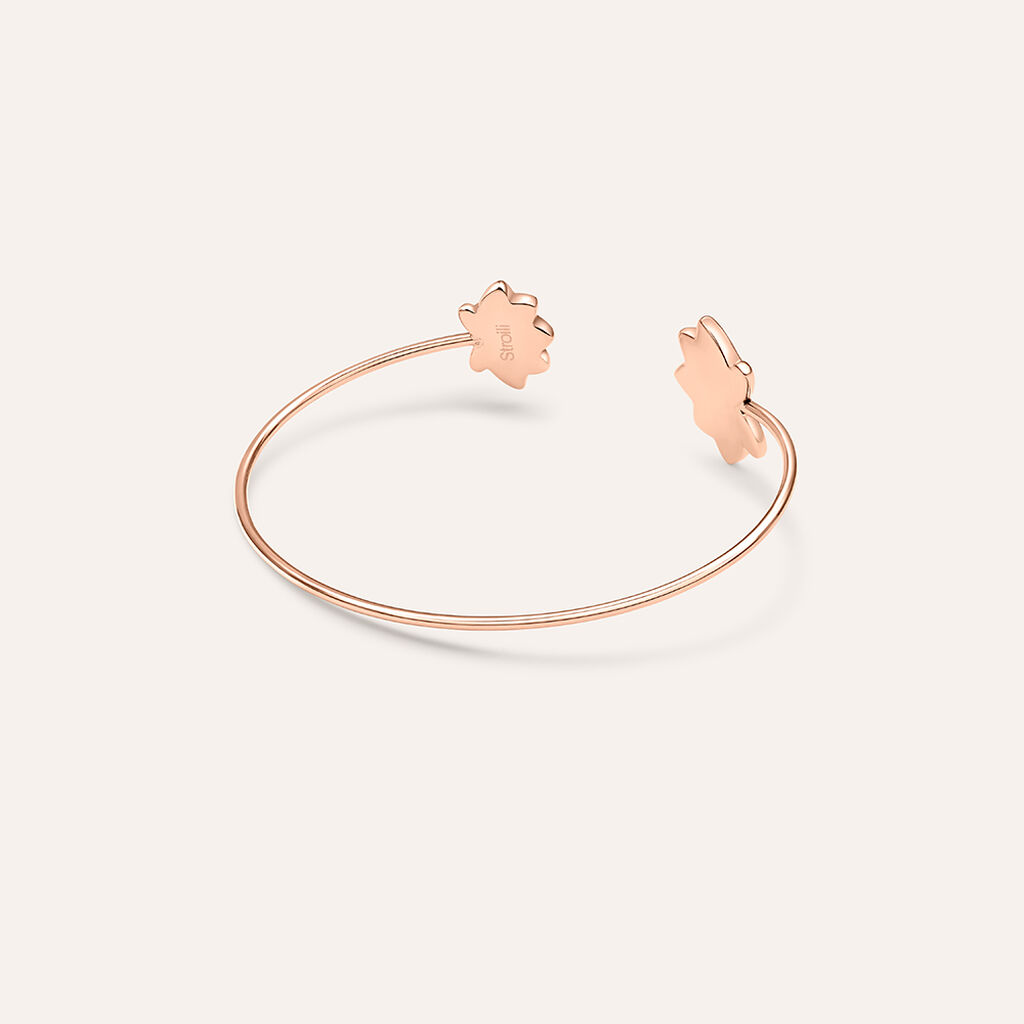 Bangle Lady Sweet Acciaio Rosa Cristallo - Bracciali Rigidi Donna | Stroili