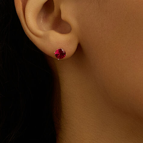 Orecchini Lobo Punto Luce Silver Rainbow Argento Rosa Cubic Zirconia - Orecchini a Lobo Donna | Stroili