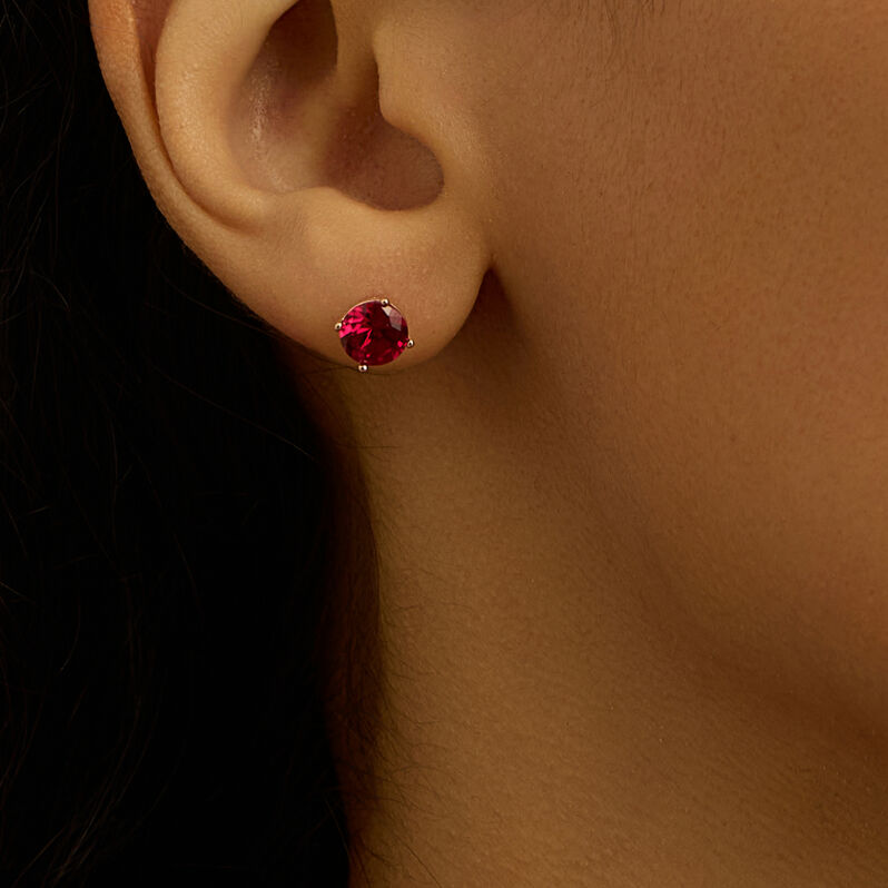 Orecchini Lobo Punto Luce Silver Rainbow Argento Rosa Cubic Zirconia - Orecchini a Lobo Donna | Stroili