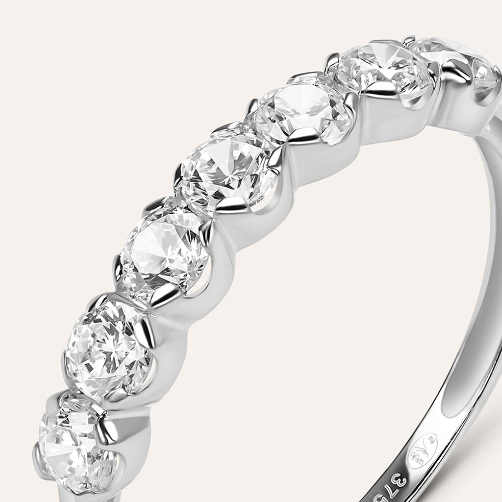 Anello Riviere Claire Oro Bianco Cubic Zirconia - Anelli Riviere Donna | Stroili