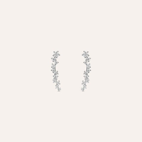 Orecchini Lobo Silver Elegance Argento Rodiato Cubic Zirconia - Orecchini a Lobo Donna | Stroili