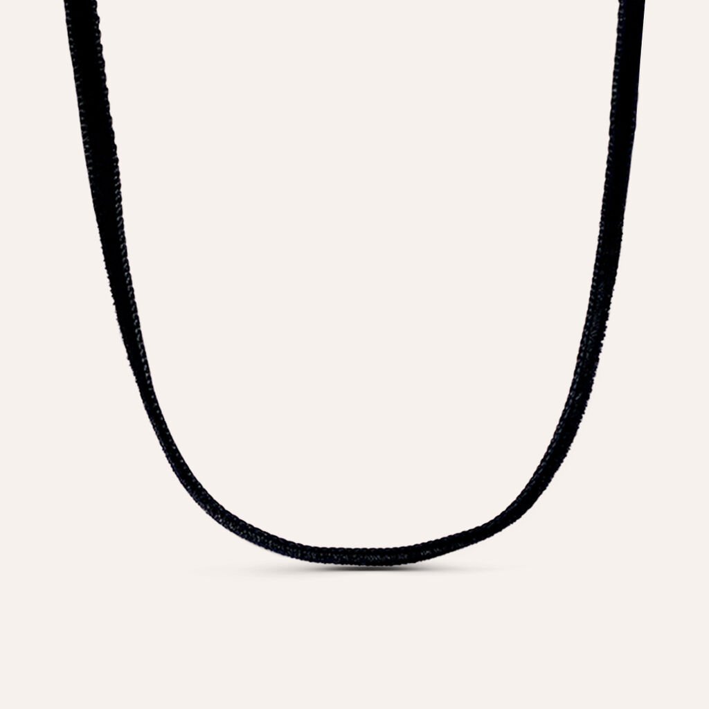 Choker Moonlight Acciaio e Velluto